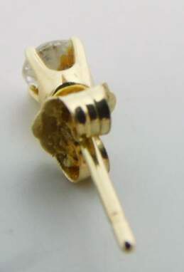 14K Yellow Gold 0.11 CT Diamond Single Stud Earring 0.2g alternative image