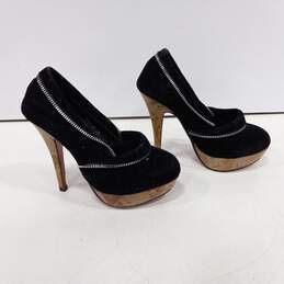Kvoll Women's Black Platform Heel Shoes Size 35 alternative image