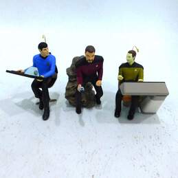 Hallmark Keepsake Star Trek Ornament Lot of 3 Spock Commander Riker & Data IOB