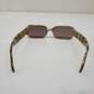 Harry Lary's Paris 'Toxxxy' Rhinestone Accent Rectangular Brown Multi Sunglasses image number 3