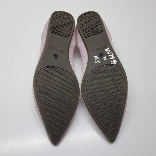 Rothy’s The Point Slip On Light Pink Ballet Flat Sz 10.5 image number 4