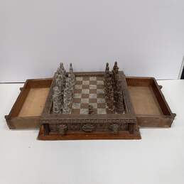 Aztec vs Conquistador Chess Board alternative image