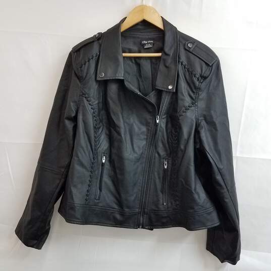 City Chic faux leather jacket women's XXL / 24 plus image number 1