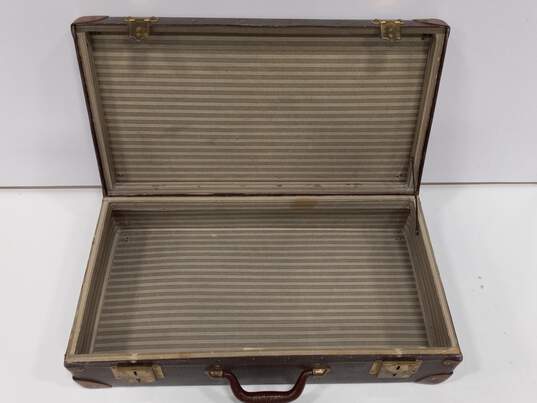 Vintage Brown Travel Briefcase image number 5