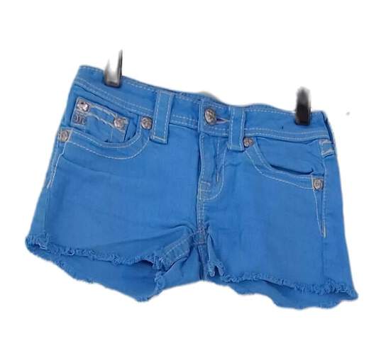 Miss Me Denim Stretch Cut Off Shorts Girl's Size 12 image number 3