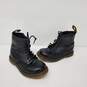 Dr. Martens 1460 Youth 8 Eye Lace Up & Zipper Black Leather Boots Size 10C image number 2