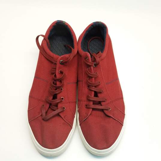 Ted Baker Sarpio Canvas Sneakers Red 12 image number 5