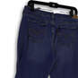 Womens Blue Denim Medium Wash Regular Fit Pockets Straight Leg Jeans Sz 10M image number 4