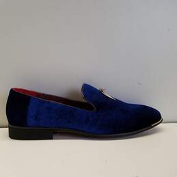 NYX Velvet Tassel Loafers Royal Blue 11
