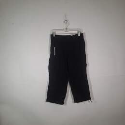 NWT Womens Mid Rise Comfort Waist Cargo Pockets Capri Pants Size 6