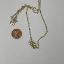 Designer Kendra Scott Gold-Tone Crystal Stone Pendant Necklace w/ Dust Bag alternative image
