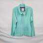 Tommy Bahama Mint Green Cotton Blend Full Zip Light Weight Jacket WM Size M image number 1
