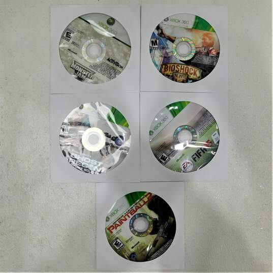 Microsoft Xbox 360 S 4 GB IOB w/ 5 Games Monster Jam image number 9