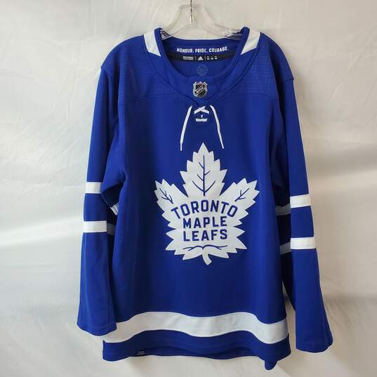 Toronto Maple Leaves Blue Long Sleeve Jersey Size 50 image number 1
