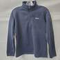 Patagonia 1/4 Zip Fleece Sweatshirt Size Medium Dark Blue image number 1