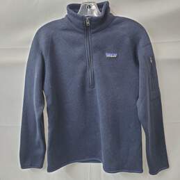 Patagonia 1/4 Zip Fleece Sweatshirt Size Medium Dark Blue