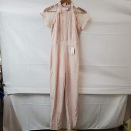Liquorish Short Sleeve Peach Jumpsuit Women's 4 NWT alternative image