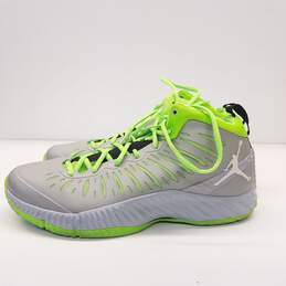 Nike Air Jordan Super Fly Wolf Grey, Electric Green Sneakers 528650-045 Size 11