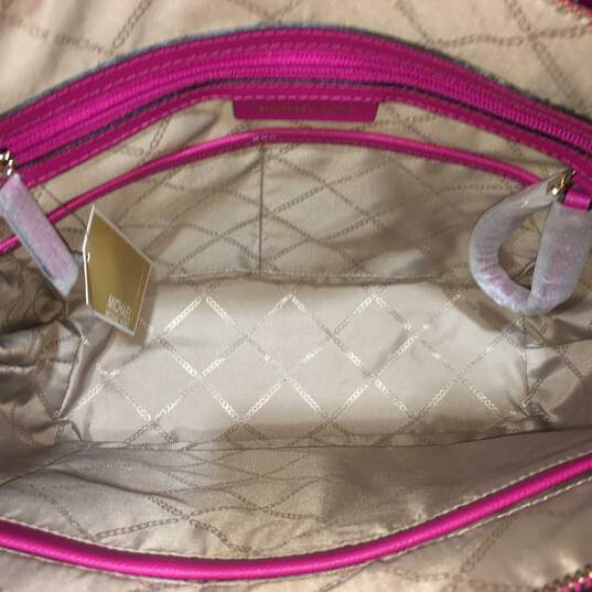 Bright Pink Leather Handbag/Card Holder image number 5