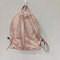 Michael Kors Pink Pebble Leather Backpack Gold Hardware image number 2