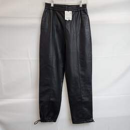 Zara Women's Faux Leather Tapered Trousers Sz XS with Tag