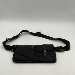 Womens Black Outer Pocket Adjustable Belt Multipurpose Travel Fanny Pack