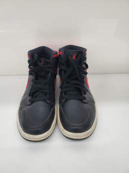 Nike Air Jordan 1 Mid Black / Siren Pink women Shoes Size-7.5 used