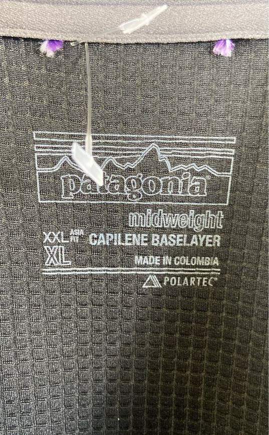 Patagonia Men Black Quarter Zip Base Layer Shirt XL image number 3