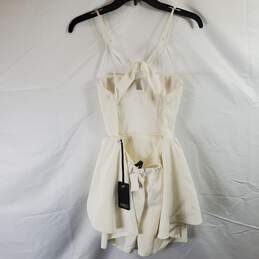 NBD Women Ivory Lace Mini Backless Dress Sz XS NWT alternative image