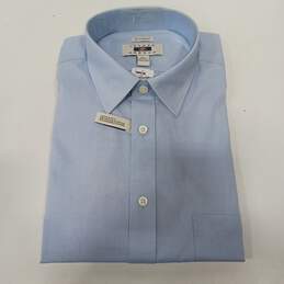Joseph Abboud Men's Blue Button Up Egyptian Cotton Shirt Size 17-32/33
