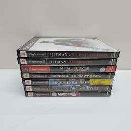 Playstation 2 - Mixed Lot of 7 Games - Hitman Socom Madden alternative image