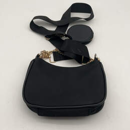 Womens Black Adjustable Strap Inner Zip Pocket Crossbody Bag w/ Coin Purse alternative image
