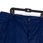 NWT Womens Navy Blue Signature Fit Flat Front Mid Rise Capri Pants Size 22W image number 3