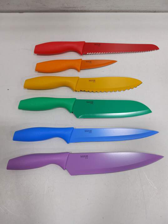 Cuisinart Advantage Bundle of 6 Assorted Kitchen Knives w/Matching Knife Guards and Box image number 3