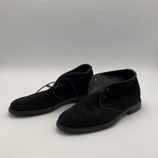 Mens Carlos Black Suede Round Toe Weatherproof Lace-Up Chukka Boots Size 10 image number 2