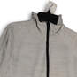 Mens Gray Mock Neck Long Sleeve Pockets Activewear Full-Zip Jacket Size M image number 3
