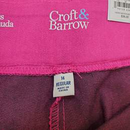 Croft & Barrow Women Pink Shorts SZ 14 NWT alternative image