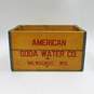 Vintage American Soda Water Co. Milwaukee WI Wooden Crate image number 1