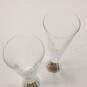 Set of Oleg Cassini Crystal Glitter Flute Champagne Glasses image number 5