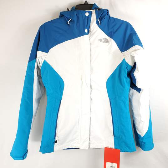 The North Face Women Blue/White Jacket XS NWT image number 4
