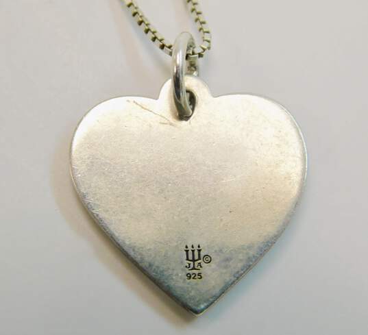 James Avery 925 Nana Heart Pendant Box Chain Necklace 5.6g image number 4