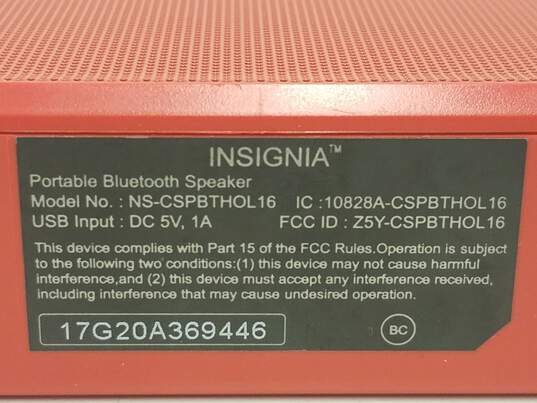 Insignia NS-CSPBTHOL16 Wireless Bluetooth Stereo Speaker Portable System image number 6