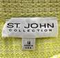 ST. JOHN Collection Knit Highlighter Yellow Skirt image number 3