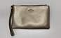 Kate Spade Gold Leather Pouch Wristlet Wallet image number 1
