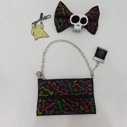 Harvey's Disney Nightmare Before Christmas Oogie Boogie Bugs Seatbelt Wallet Bag Bow Keychain