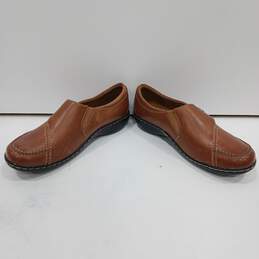 Clarks Women's Ashland Lane Brown Leather Slip On Shoes Size 7M alternative image