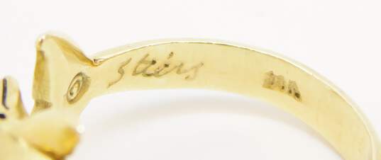 14K Yellow Gold Dolphin Wrap Ring 5.1g image number 6
