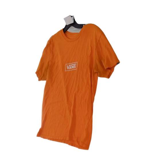 Mens Orange Short Sleeve Crew Neck Pullover T-Shirt Size Medium image number 3