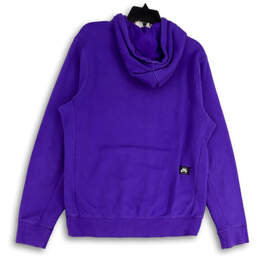 Womens Purple Long Sleeve Kangaroo Pocket Pullover Hoodie Size Medium alternative image