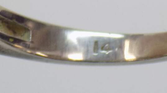 14k White Gold Ring Setting 2.0g image number 3